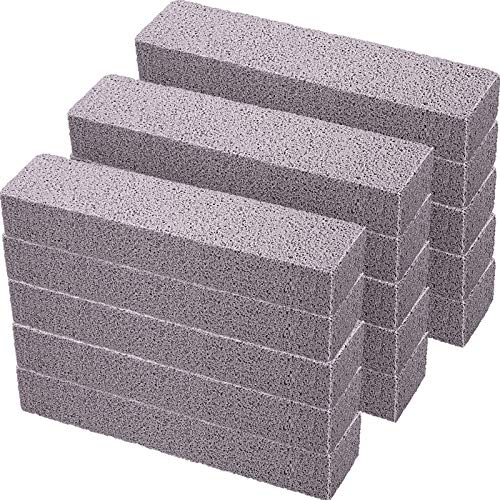 Norme 20 Pack Pumice Stone for Toilet Bowl Ring and Pool Cleaning,Gray