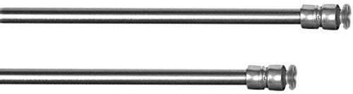 Klemmstange FLEX ausdrehbar/ausziehbar TELESKOP mit Saugknopf zum klemmen - ohne zu schrauben und bohren für Fenster und Türen (edelstahl-optik, 50-70 cm)