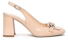 Nero Giardini E509490D kvinnors lackpumps, Puder, 38 EU