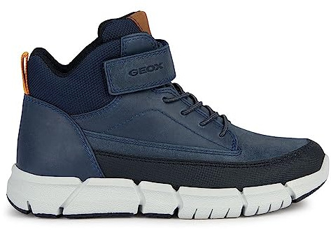 Geox J Flexyper - Stivaletti alla Caviglia, da Ragazzo, Colore Blu Navy, Taglia 36 EU