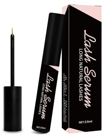 Wimpernserum Ohne Hormone natürliches Lash Serum Wimpernwachstumsserum für Intensiv Lange & Dichte Wimpern schnelleres Wimpernwachstum Pflegendes vollere und längere Wimpern (1 Stück Schwarz)