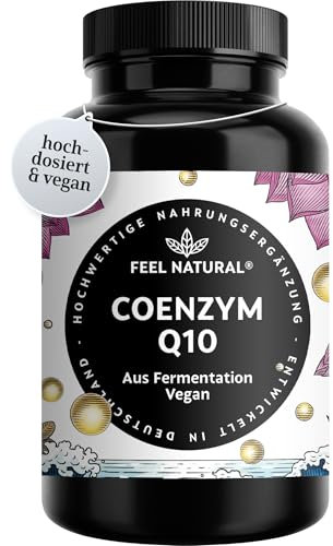 Coenzym Q10 – 120 vegane Kapseln mit 200mg Coenzym pro Tagesdosis – hochwertiges Q10 – Vorrat für 4 Monate – hochdosiert, ohne unnötige Zusätze – in Deutschland entwickelt & laborgeprüft