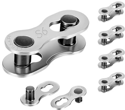 Cadena de eslabones para bicicleta, 5 pares de eslabones de acero al carbono, cadena de cierre rápido, conector mágico para bicicleta de 8, 9 y 10 velocidades (9 velocidades)