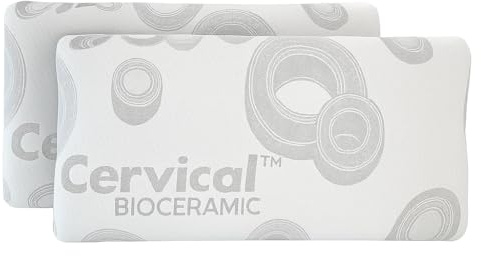 ECODE® Pack de 2 Almohadas Viscoelásticas de 70 cm – Alta Firmeza y Funda Termorreguladora Lavable para un Descanso Más Natural