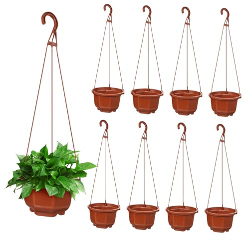 TOYANDONA 10ensembles Pot De Fleurs Suspendu Plastique pour Chlorophytum Et Scindapsus avec Suspension Facile à Utiliser