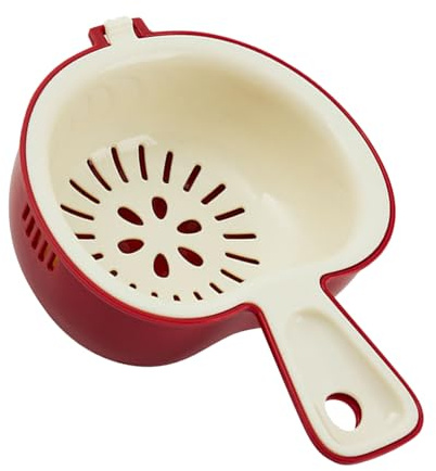 Teksome Bol De Lavage Des Fruits Avec Passoire,Récipient Égouttoir Et Passoire - Panier D'Égouttage Pour Fruits,Pour Camping, Cuisine, Maison, Cuisson, Nettoyage, Mélange, Aliments, Égouttage
