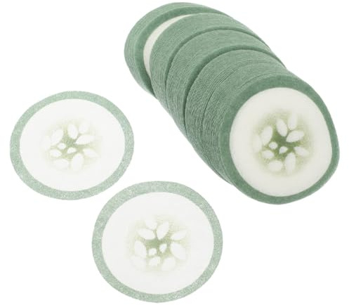 GALPADA Almohadillas Ojos de Pepino, Tela No Tejida, 200 Unidades, para Cuidado Ocular y Hidratación, Protección Piel Sensible, Uso Diario para Adultos y Mujeres