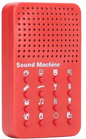 Ausla Máquina de Sonidos para Bromas Divertidas, Máquina Electrónica de Ruidos con 16 Efectos de Sonido con Control por Botones para Juegos de Fiesta, 6.1x10x2 Cm