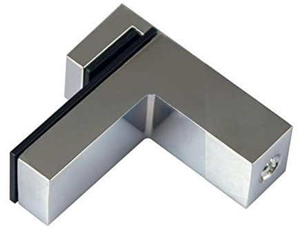 Design Regalträger Aluminium Chrom 2 Stück / 2 Modelle zur Auswahl (A)