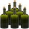 mikken 6 x grün/braune Glasflasche 500 ml Ölflasche mit Korken