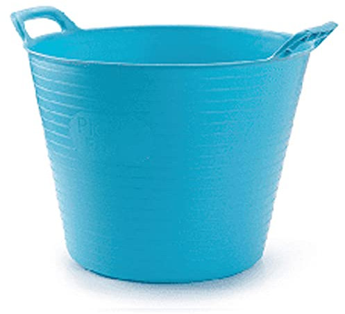 CABLEPELADO - Capazo - espuerta - agricola - construccion - jardin - vendimia - cubo - balde - cubeta - barreño - limpieza - huerto - 25 Litros - Azul Claro