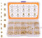 300 Stück Gewindeeinsatz M2 M2.5 M3 M4 M5 M6 Einpressmuttern Messing Einschmelzgewinde 3D Druck Messing Rändelmuttern mit Sortierbox Einpressmuttern für Kunststoffteiledurch 3d Drucker Zubehör