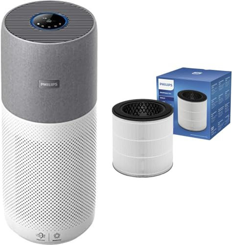 Philips Luftreiniger der Serie 4000i - App-Steuerung & FY0293/30 Ersatzfilter für Luftreiniger, kompatibel mit AC0830/10, HEPA