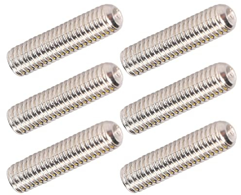 Tornillos de Fijación de Acero Inoxidable, 50 Piezas Juego de Tornillos de Fijación de Acero Inoxidable A2-70 Juego Surtido de Tornillos Prisioneros, Kits de Tornillos y Pernos