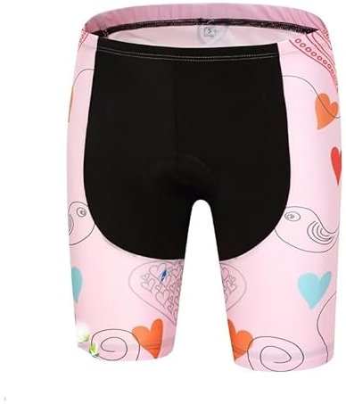 YANHAO Radunterhose Gepolstert Fahrrad Unterhosen Radhosen Frauen-Sommer-Fahrradshorts Outdoor-MTB-Mädchen-Reitfahrrad Kurze Hosen (Color : Shorts 1, Size : 4XL)