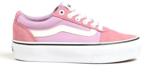 Vans Ward Platform Damen Sneaker, Suede Canvas Colorblock, 40 EU