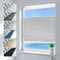 Deswell Plissee ohne Bohren Verdunkelung Klemmfix Verdunklungsplissee B100 x H130 cm Hellgrau, 100% Blickdicht lichtundurchlässig Thermo Plissee Faltrollo Sichtschutz Sonnenschutz für Fenster Tür