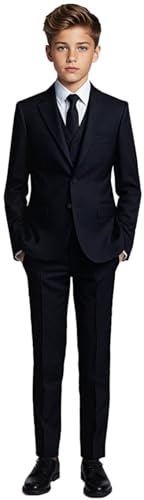 Black n Bianco Boys Suit 5 Piece Set Size 7 Black