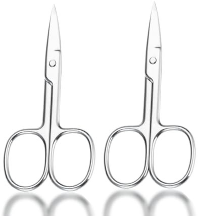 Pack de 2 Tijeras de Uñas y Cutículas Audentiax - Profesionales para Manicura, Pedicura y Cuidado Preciso de Uñas y Corta Cutículas de Manos y Pies