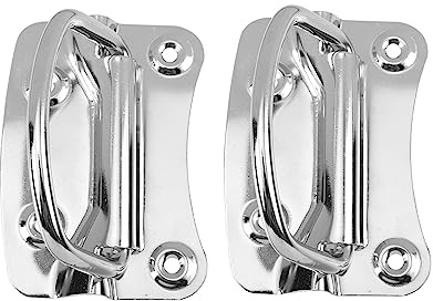 NUOBESTY 2pièces Poignées Pliantes Acier Inoxydable Pour Caisse à Outils Poignet Rabattable Robuste Et Antirouille Usage Polyvalent Pour Porte De Meubles Et Boîtes De Rangement