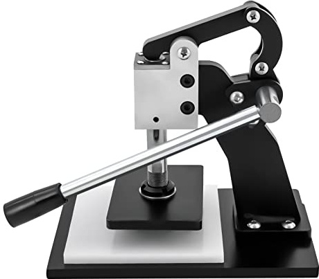 Manual Leather Mold Laser Knife Hot Stamping Machine Press Molding Cutting Machine,with Pvc Pad,for Leather, Fabric, Silicone, Rubber,Maximum Pressure 1964lbs
