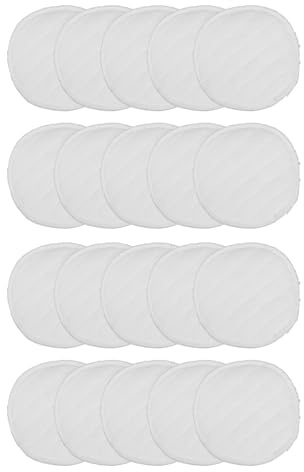 MUELODSIC 20pcs Reusable Cotton Maternity Breast Pads for Nursing Washable Nursing Pads for Leaking Postpartum Use