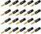 ARLI 20x Bananenstecker 4 mm vergoldet schwarz Lautsprecherstecker Boxenkabel Lautsprecher Boxen Stecker Bananen Banana Lautsprecherkabel Kabel Audio schraubbar bis 4mm