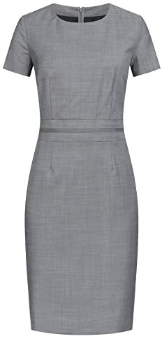 GREIFF Größe 36 Corporate Wear Damen Etuikleid Regular Modern Fit Hellgrau Modell 1064