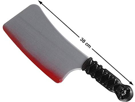 Ruedelafete Couteau de Boucher 38 cm - Halloween
