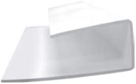 Gartenwelt Riegelsberger U-avslutningsprofil basic av plast vit 9 x 30 mm längd 180 cm för fasadpaneler, takpaneler, väggbeklädnad