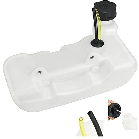 GOLRISEN Fuel Tank of Various Strimmer Trimmer Brush Cutter Hedge Trimmer CG430 520 43CC 52CC 47CC,Petrol Tank with Fuel Pipe And Lid(White)