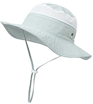 YAMEE Sonnenhut Kinder UV Schutz Fischerhut Mesh, Sonnenkappe Mädchen Strandhut Jungen Mütze Kinder Baby Sonnenmütze Faltbar Atmungsaktiv, Sommer Kinderhut 6 Monate - 8 Jahre