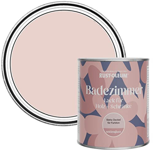 Rust-Oleum Pink Moisture Resistant Bathroom Wood and Cabinet Paint in Satin Finish - Pink Champagne 750ml