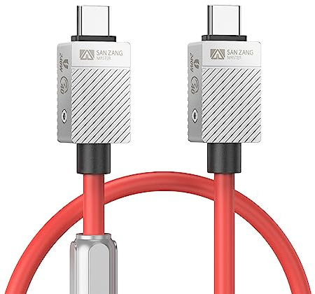 240W Kabel USB-C zu USB-C Kabel für Thunderbolt 4 (0,5 m) 40Gpbs Datenübertragung, 8K Display/Duales 4K Typ-C-Kabel Kompatibel mit Thunderbolt 4/3 USB 4 für Typ-C MacBooks, iPad Pro, Hub, Docking，Red