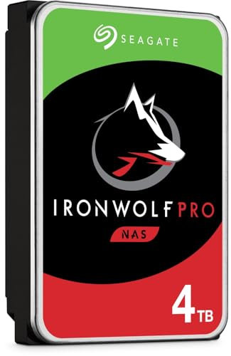 Seagate IronWolf PRO 4TB Interne Festplatte CMR 3.5 Zoll SATA III 256 MB, ST4000NE001 (Generalüberholt)