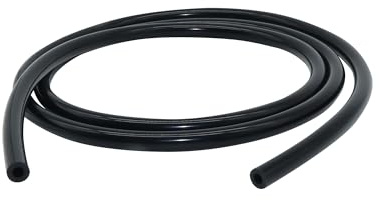 LAVMHAB Silikon dammsugarslang 8 mm ID 14 mm OD 3 mm väggtjocklek 1,5 meter (4,9 fot), vakuum silikonrör för motor (svart)