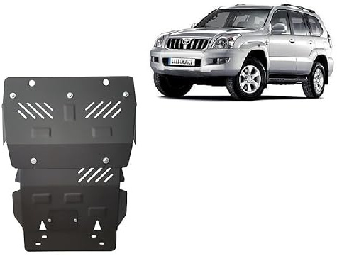 Scut Protection Protección metálica bajo motor compatible con Toyota Land Cruiser J120 (2002-2009)