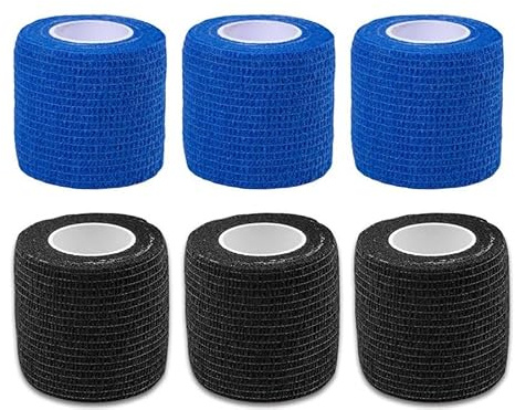 Selbstklebende Verbandrolle (6 Rollen) - 7,5 cm x 4,5 m elastische Haftbinde | Ideal als Fixierverband, Sportbandage & Wundschutz | Hautfreundlich, atmungsaktiv, haftstark ohne Klebereste | Für Mensch