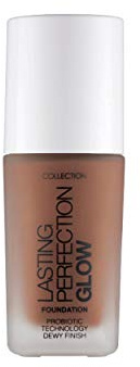 Collection Cosmetics Lasting Perfection Glow Foundation, mittlere bis volle Deckkraft, 27 ml, dunkles Mokka