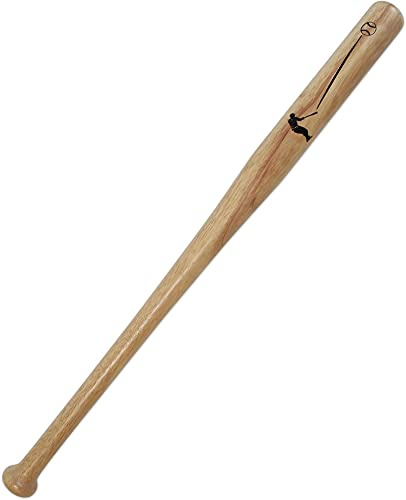 Stabiler Baseball-Schläger mit rutschfestem Griff - Aluminium oder Holz - 13 verschiedenen Größen wählbar Farbe Holz Größe 28