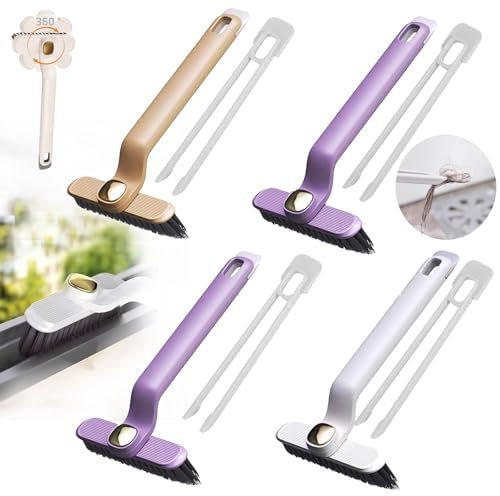 ‎YOUYIKE 4 Stück Fugenbürste, 360° Multifunktionale Rotierende Reinigungsbürste, Cleaning Brush, Bodennahtbürste, Spaltreinigungsbürste für Fenstern, Badezimmern, Küchenspülen und Fliesenfugen