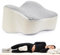 ESSE ERRE LIFE Cuscino Ginocchia per Dormire in Memory Foam, Grigio e Bianco - Supporto Ergonomico per Gambe e Fianchi