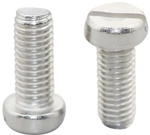 M1 M1.2 M1.4 M1.6 M2 M2.5 M3 M3.5 DIN84 Stainless Steel Cheese Head Slotted Screw SS304(M1.4X3 100PCS)