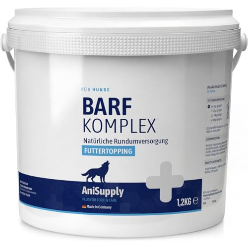 AniSupply Barf Komplex Futtertopping für Hunde 1,2kg - Natürlicher Barf Zusatz - Mineralien & Vitamine, Barf Hund