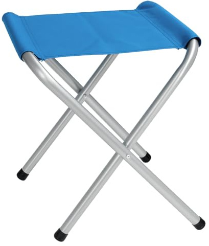 Acomoda Textil - Taburete Plegable de Camping para Exterior e Interior, Asiento Portatil Ligero con Estructura Metalica Resistente para Jardin Playa Piscina Excursion o Camping.