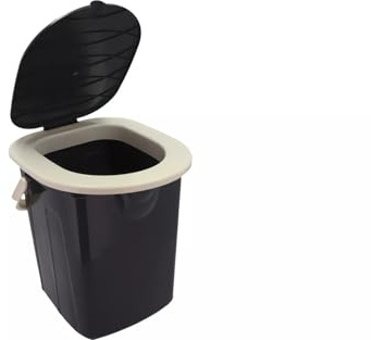 Berger | Seau WC 22 L, compact et portable, robuste et durable, facile à nettoyer, poignée de transport, idéal pour le camping, les voyages, le camping-car et les urgences