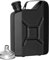 OUTDOOR SAXX - Edelstahl Flachmann SPRIT Benzin-Kanister Optik, Taschen-Flasche, Trink-Flasche, Schnaps-Flasche, Tolle Geschenk-Idee in Geschenk-Box, 150 ml, schwarz