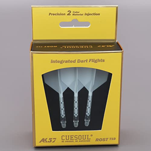 CUESOUL Rost T19 Arbre de fléchettes intégré et Vols en Forme de Grande Aile, Lot de 3