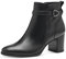 Tamaris Damen Ankle Boots, Frauen Stiefeletten,TOUCHit-Fußbett,Kurzstiefel,uebergangsschuhe,uebergangsstiefel,hoch,Boots,Stiefel,Black,40 EU