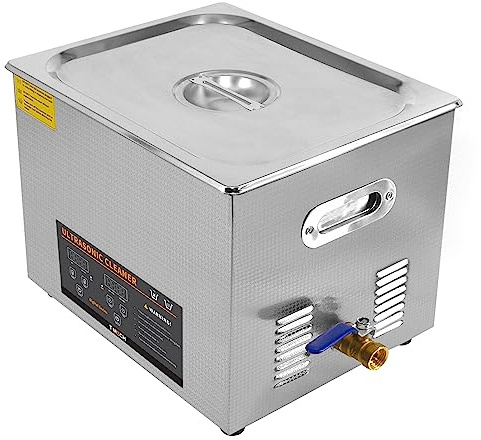 Digitales 30L Ultraschallreinigungsgerät professionelles kommerzielles Edelstahl Ultraschallreiniger Reinigung 1-30Min Timer 0-80°C 500W Heizgerät 240V/40kHZ Schmuck Brille Metallteile GRATIS Rundkorb